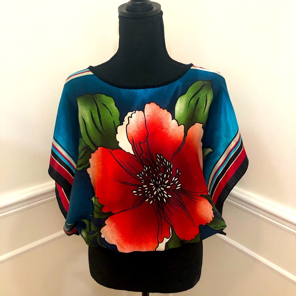 Flower Print Blouse Boho Chic